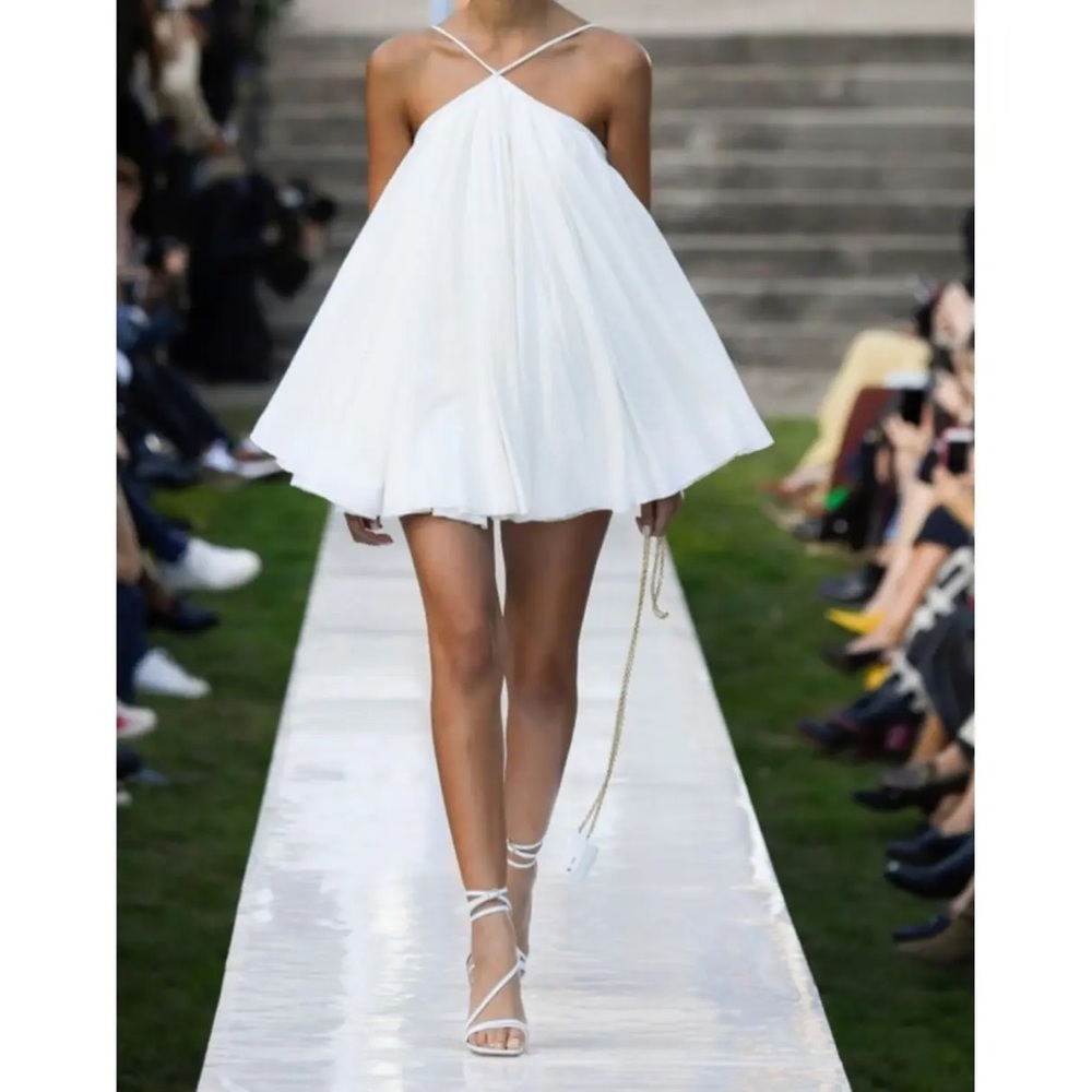Jacquemus la riviera White Halter Dress